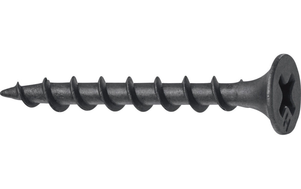 Hilti #6 x 1-5/8 In. Length PH #2 Drive Bugle Head Black Drywall Screw, large image number 1