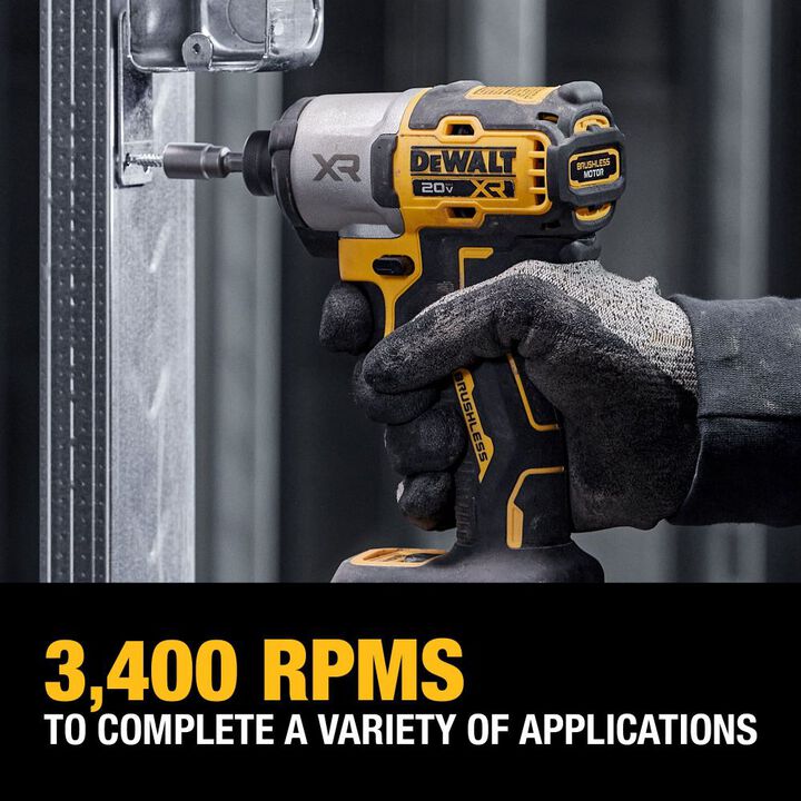 DEWALT 20V MAX XR Impact Driver Kit & Elite Series 100pc Drill Driver Set, large image number 7