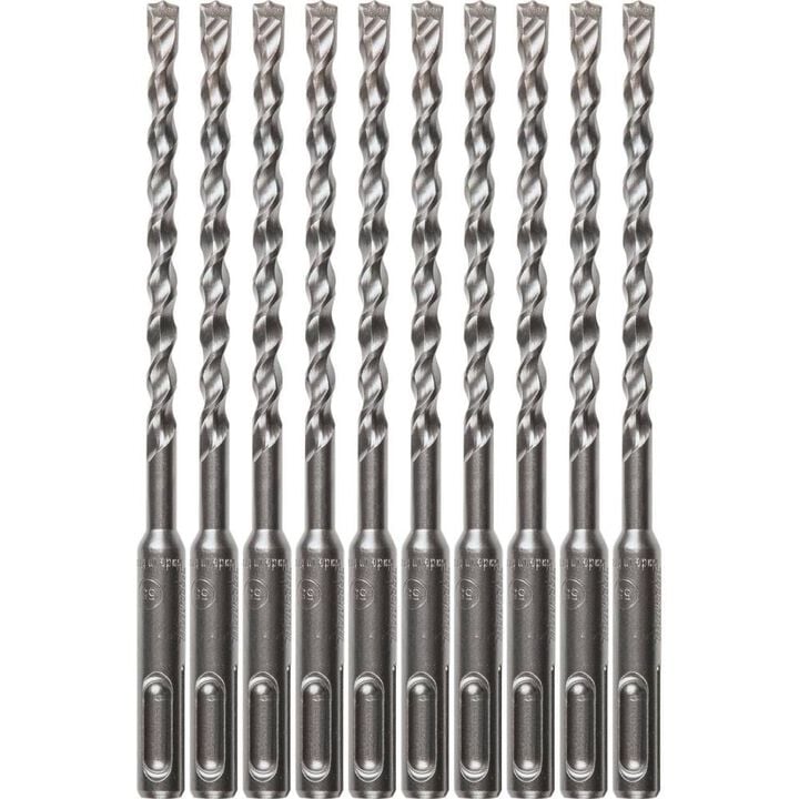 Makita 1/4in x 6in SDS-Plus Bit, 2-Cutter, 10pk, large image number 0