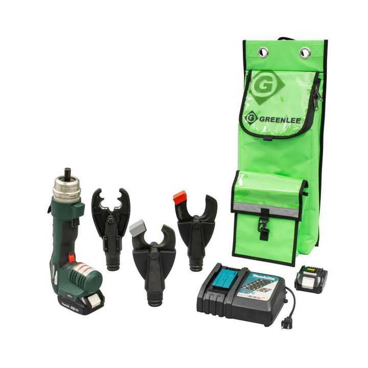Greenlee 6 Ton Multi Tool with BGHS Crimp/Cut Heads Kit
