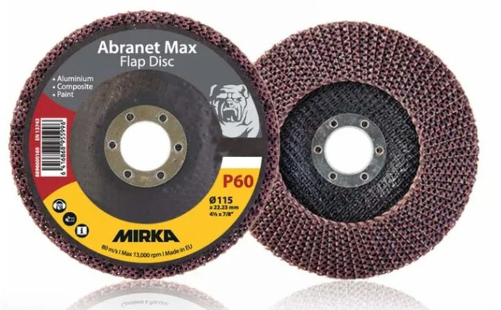Mirka Abranet Max 4-1/2 Inch P40 T29 ALOX Flap Disc 10 Pieces, large image number 1