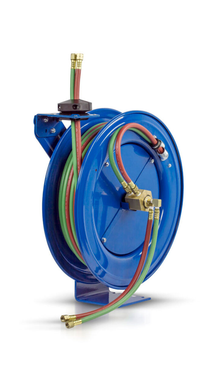 Coxreels Hose Reel 1/4in x 50' Spring Driven Welding Oxygen Acetylene 200 PSI, large image number 1