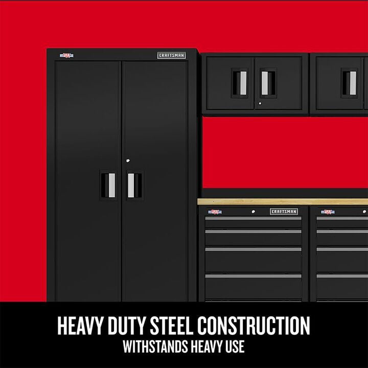 CRAFTSMAN 126 Inch Wide Welded Metal Storage Suite With Drawer Storage, 7 Piece, large image number 5