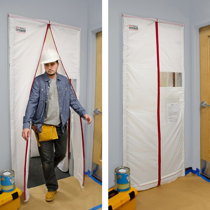 Zipwall Steel Frame Magnetic Door Kit, large image number 1