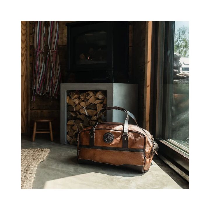 Duluth Pack Black Bison Leather Weekender Duffel, large image number 4
