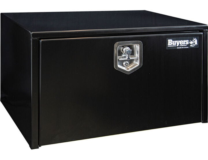 Buyers Products Company 18x18x30 Inch Black Steel Underbody Truck Box, large image number 0