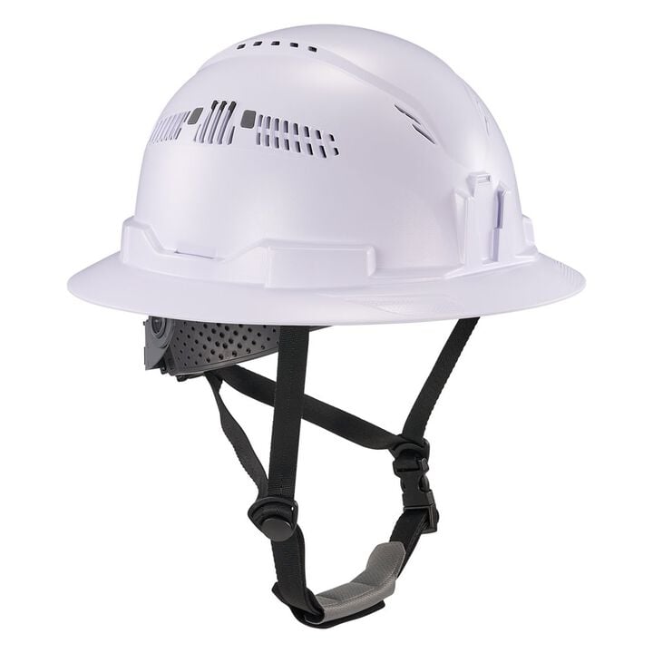 Ergodyne Skullerz 8964 Vented Full Brim Hard Hat, Type 2, Class C, White