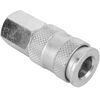Milton 3/8in FNPT High Flow V Style Quick Connect Steel Coupler, small image number 4