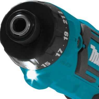 Makita 7.2V 1/4inch Hex Driver Drill Kit with Auto Stop Clutch, large image number 7