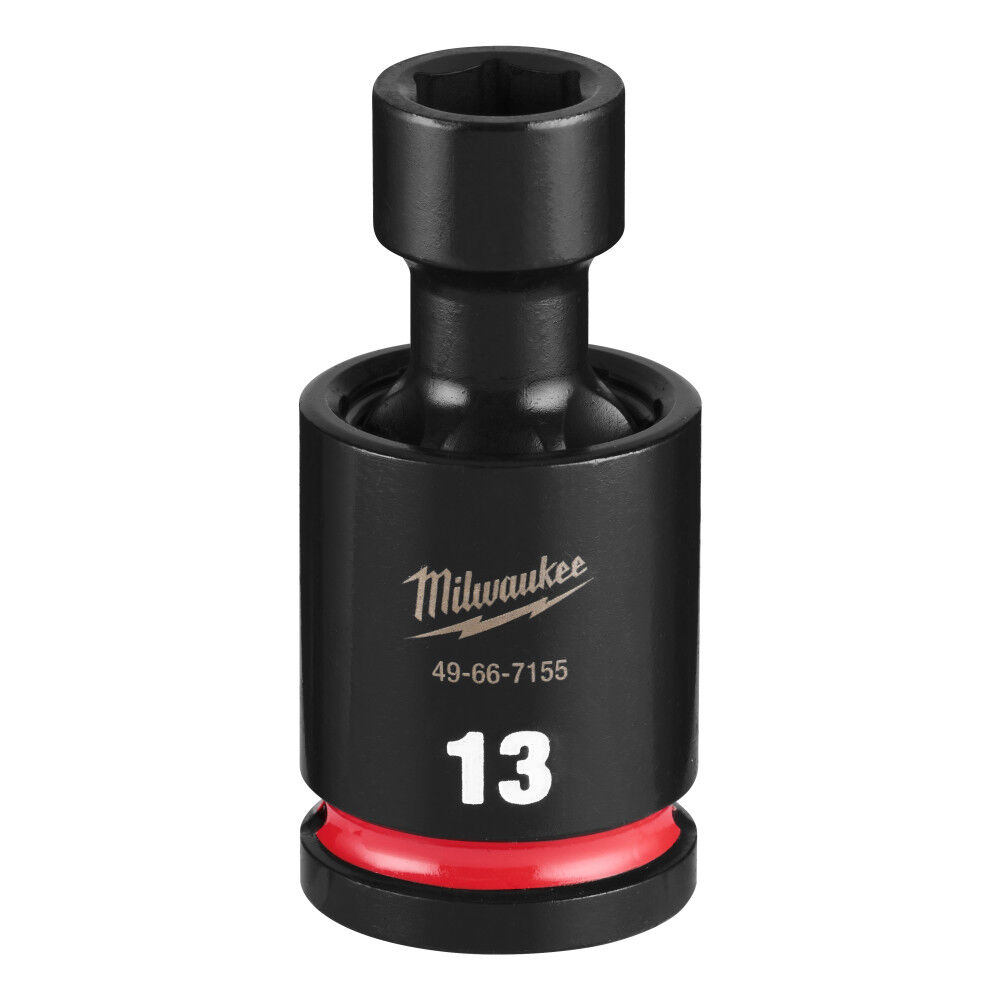 Milwaukee SHOCKWAVE Impact Duty 1/2 Inch Drive 13MM Standard Swivel Socket - 49-66-7155