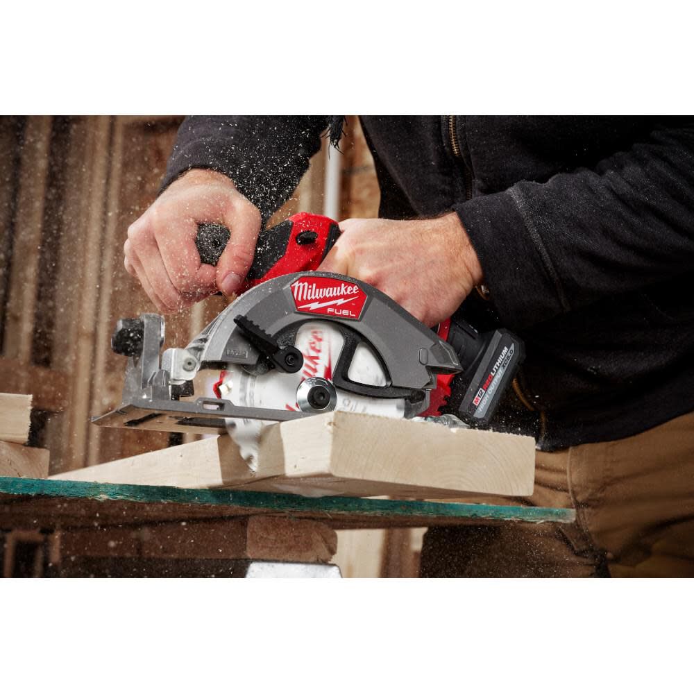 Milwaukee M12 FUEL 5 3 8 Inch Circular Saw Kit 2521 21HO Acme Tools