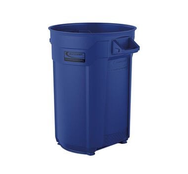 Suncast Plastic Utility Trash Can - 44 Gallon Blue