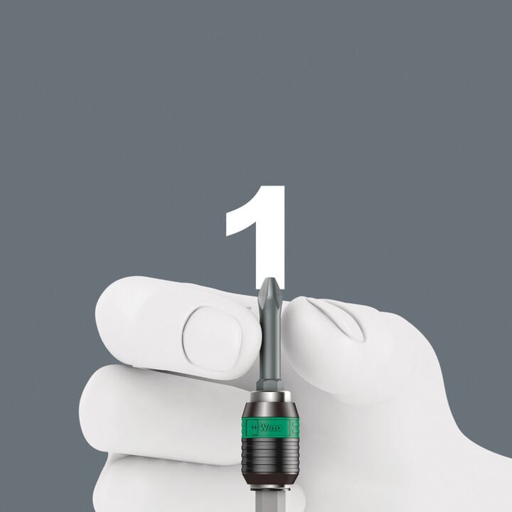 Wera Tools 813R 90 mm Length Bitholding Screwdriver W/ Rapidaptor Chuck, large image number 6