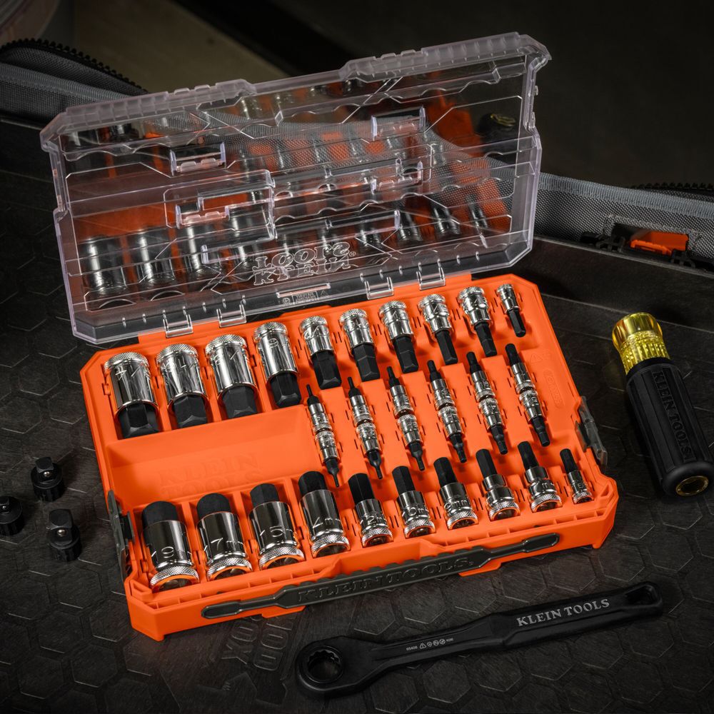 Klein Tools MODbox Knurled Hex Bit Socket Set, SAE and Metric, 32 Pieces, large image number 8