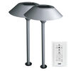 Feit Electric 12 Inch 0.4W 40 Lumens Landscape Solar Pathway Light Nickel 2 Pieces, small image number 1