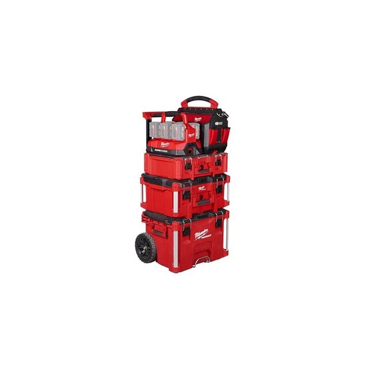 Milwaukee Roll-On 7,200 Watt Integrated Lithium-Ion Battery Portable Power Supply and (2) M18 Packout Six Bay Rapid Charger Bundle, large image number 6