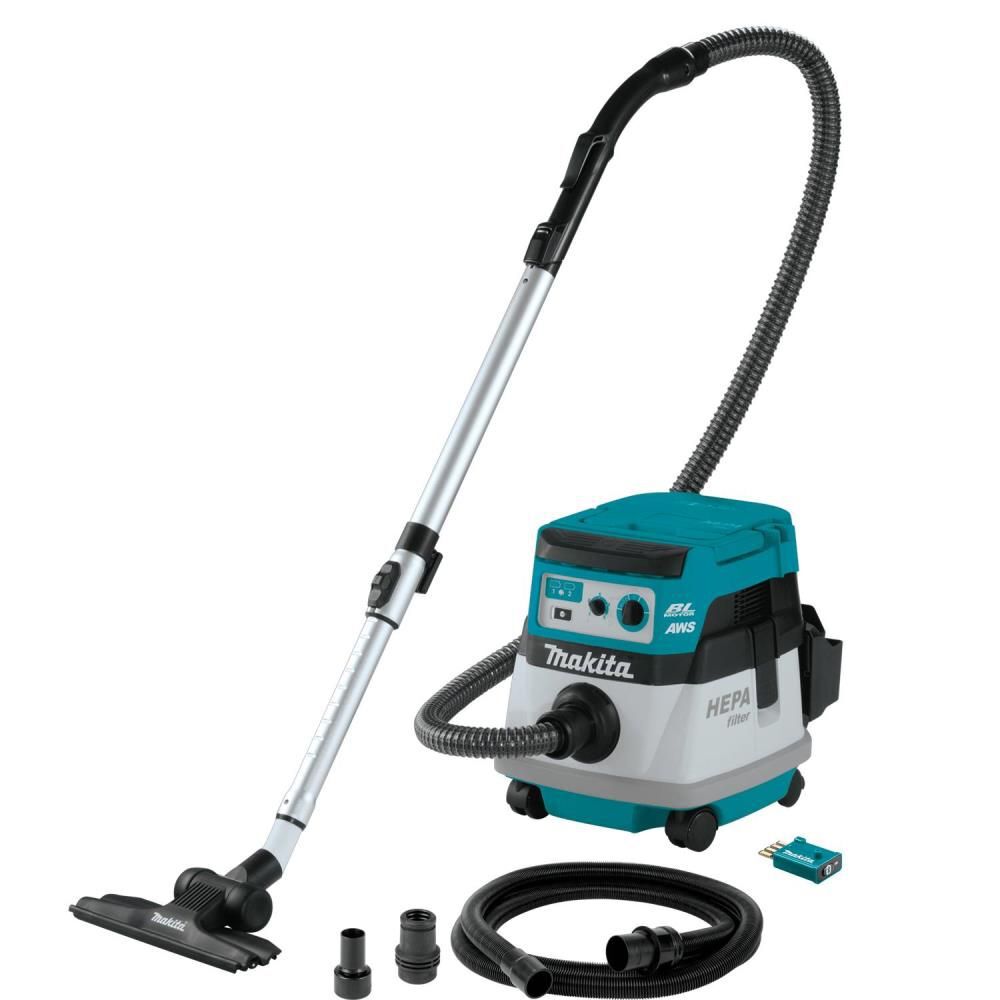 Makita 18V X2 (36V) LXT 2.1 Gallon HEPA Dry Dust Extractor/Vacuum Kit AWS, large image number 2