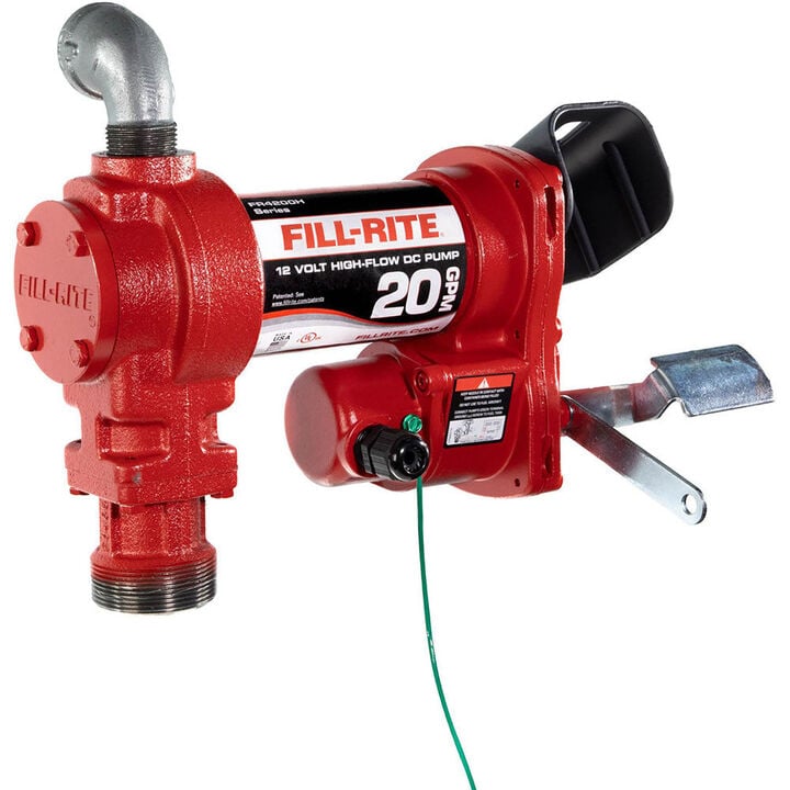 Fill-Rite 20 GPM 12V DC High Flow Pump 5' Ground Wire No Accessories