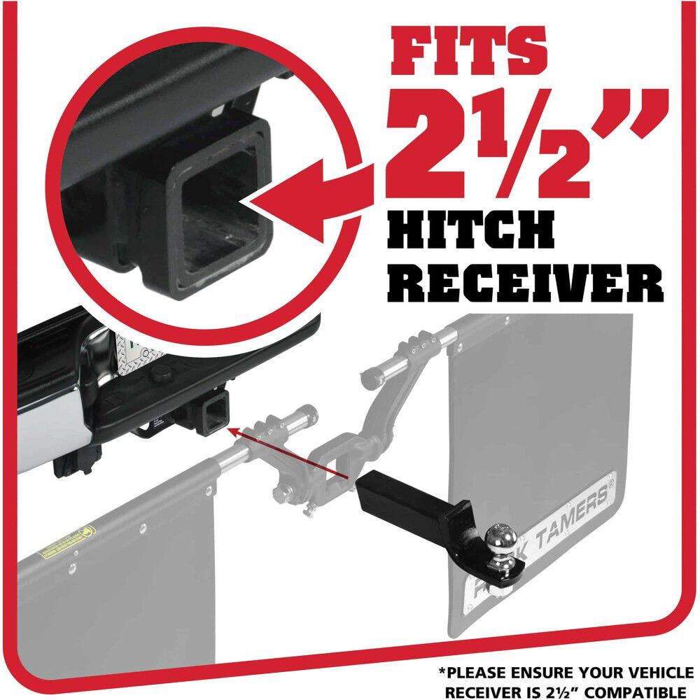 Rock Tamers 2 1/2 Inch Drawbar Adjustable Mudflap System, large image number 3