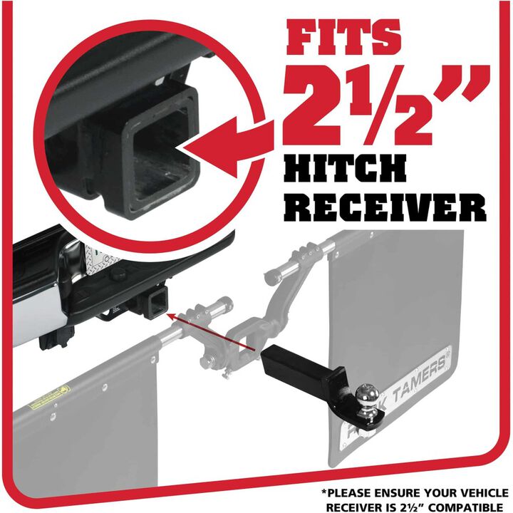 Rock Tamers 2 1/2 Inch Drawbar Adjustable Mudflap System, large image number 2