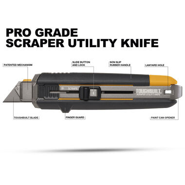 Toughbuilt Scraper Utility Knife with 5 Blades, large image number 2