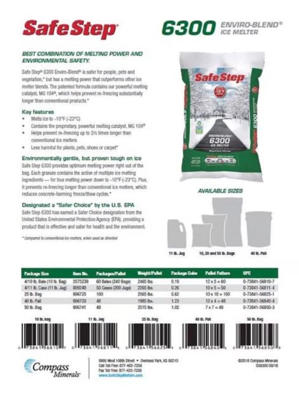 Safe Step 6300 50lbs Enviro Blend Ice Melter 49 Bags, large image number 3