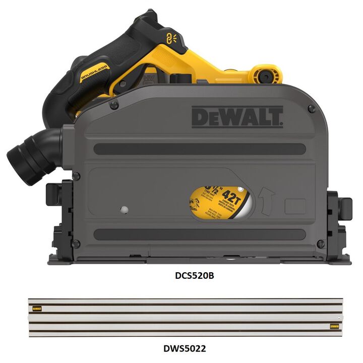 DEWALT 59 Inch TrackSaw Track & 60V MAX Cordless Track Saw Bundle, large image number 1