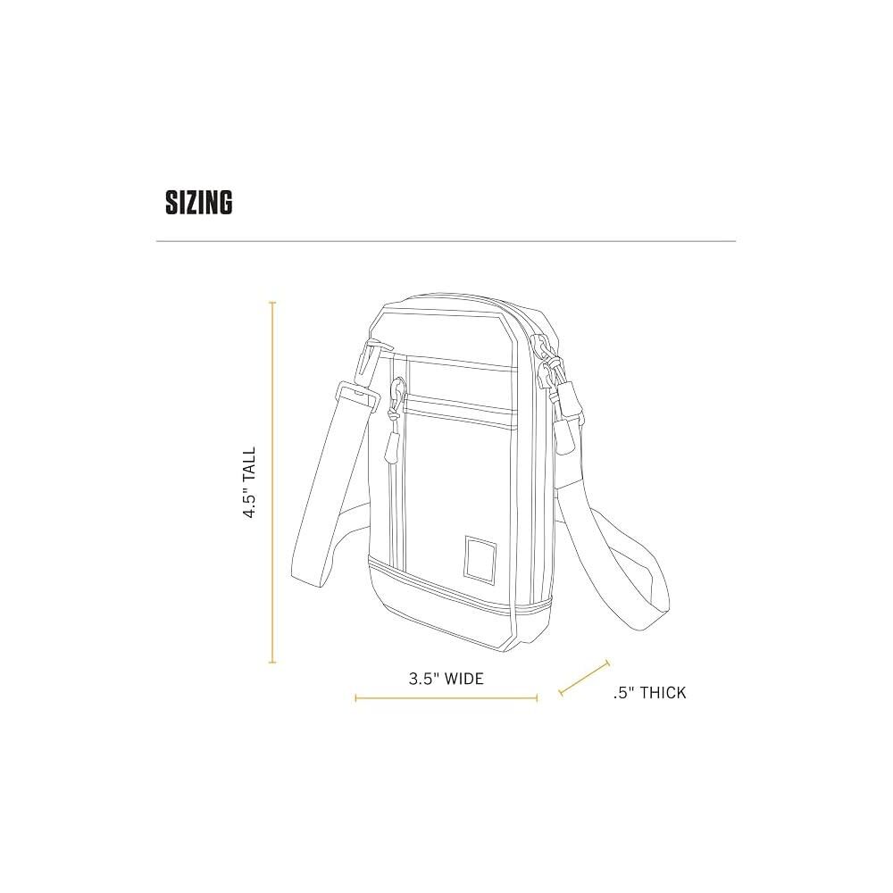 Carhartt Brown 700D Nylon Duck Crossbody Wallet, large image number 3