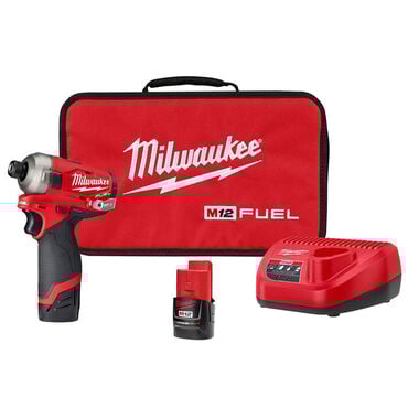 Milwaukee M12 FUEL SURGE 1/4 in. Hex Hydraulic Driver 2 Battery Kit