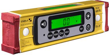 Stabila 9in IP67 Tech Level 196 DL with Case, large image number 1