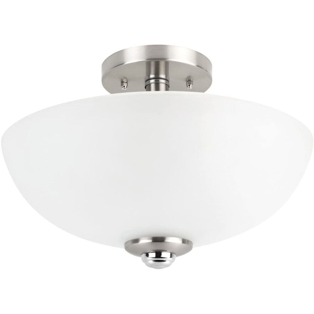 Globe Electric Hudson Ceiling Light Brushed Nickel 60W E26 – 3008636