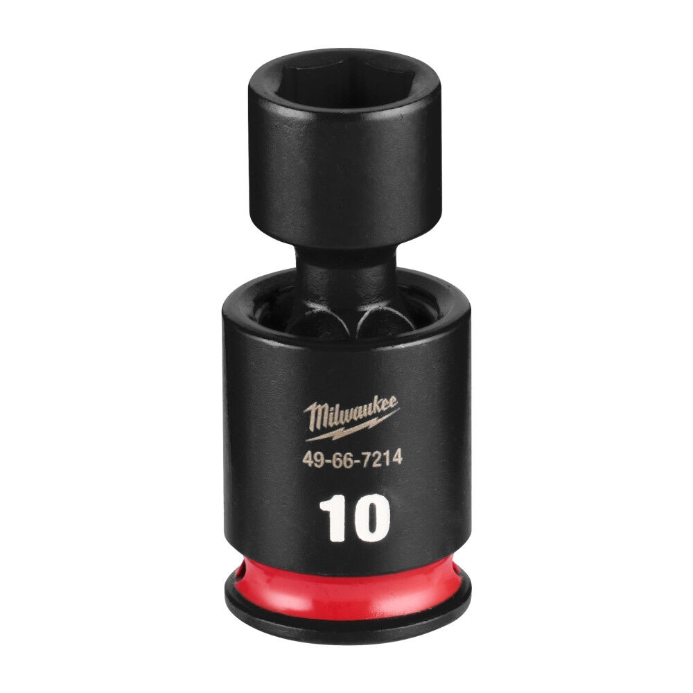 Milwaukee SHOCKWAVE Impact Duty 1/4 Inch Drive 10MM Standard Swivel Socket - 49-66-7214