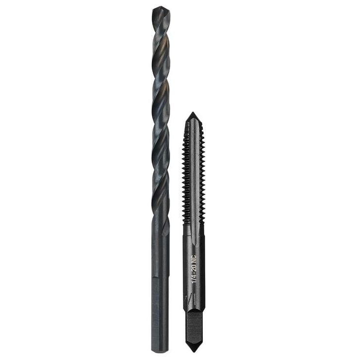 Milwaukee 1/4 in -20 NC Straight Flute Plug Tap & #7 Drill Bit