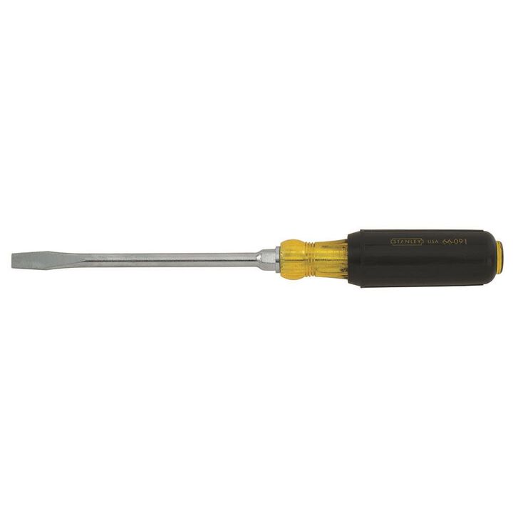 Stanley 5/16 In. x 6 In. Vinyl Grip Round Blade Slotted Screwdriver