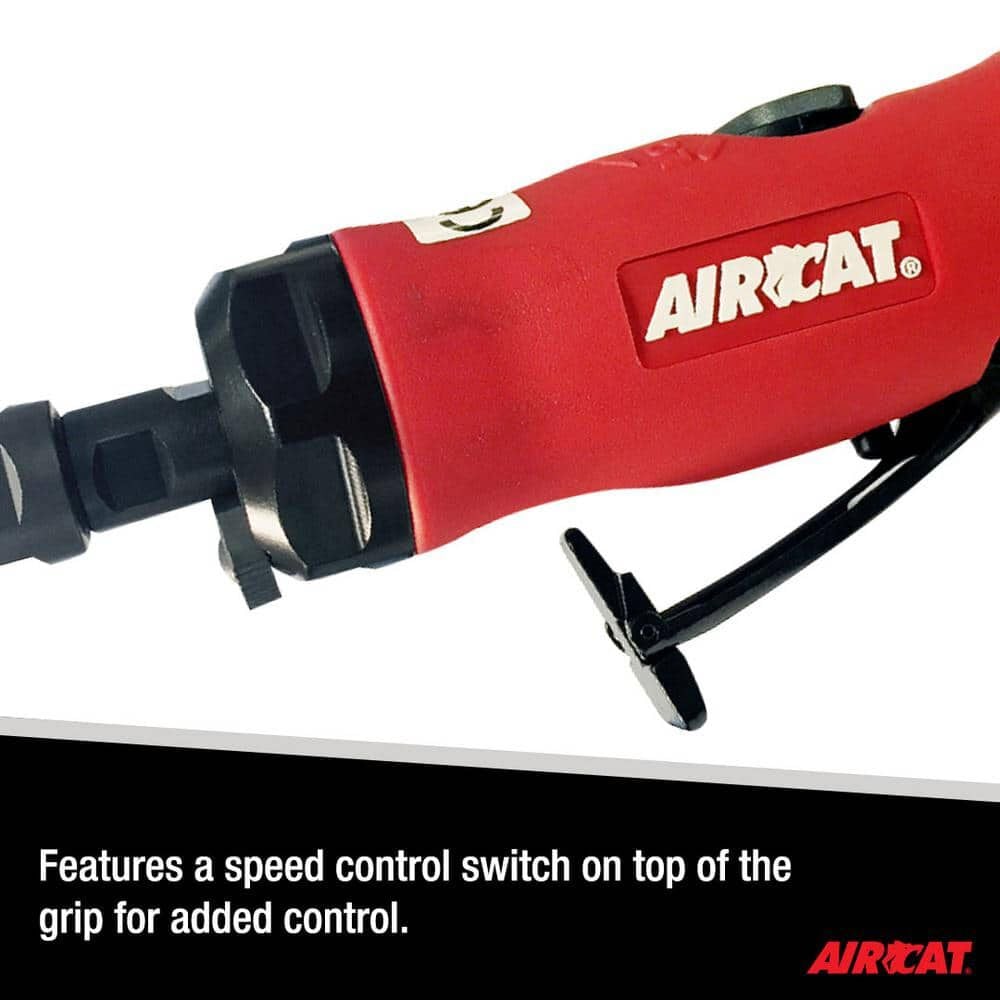 AIRCAT 0.75 HP Pneumatic Straight Die Grinder with Spindle Lock, large image number 4