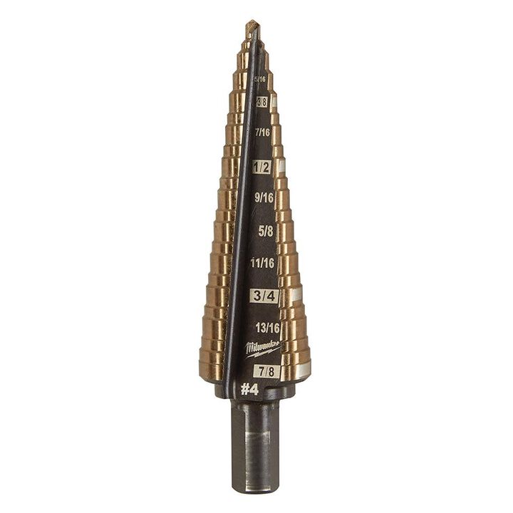 Milwaukee Cobalt Step Drill Bit #9 3/16-7/8inch, large image number 0