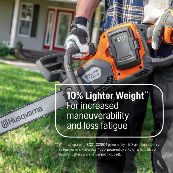 Husqvarna Power Axe 350i 18 Inch 3/8 Inch 36V Battery Chainsaw Kit with Battery, large image number 8