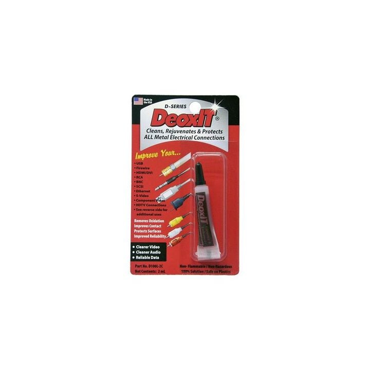 DeoxIT D-Series Contact Cleaner & Rejuvenator, 100% Solution, 2 mL Squeeze Tube, large image number 2