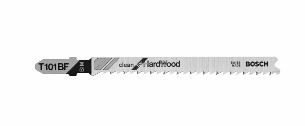 Bosch 4 Inch 10 TPI Variable Pitch Clean for Hardwood T-Shank Jig Saw Blades 5 Piece, large image number 5