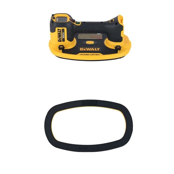 DEWALT 20V MAX Grabo Lifter & Foam-Rubber Replacement Seal Bundle
