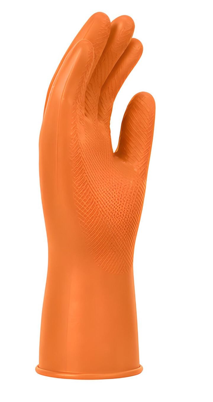Protective Industrial Products Grippaz Orange Nitrile Extended Gloves Small, large image number 3