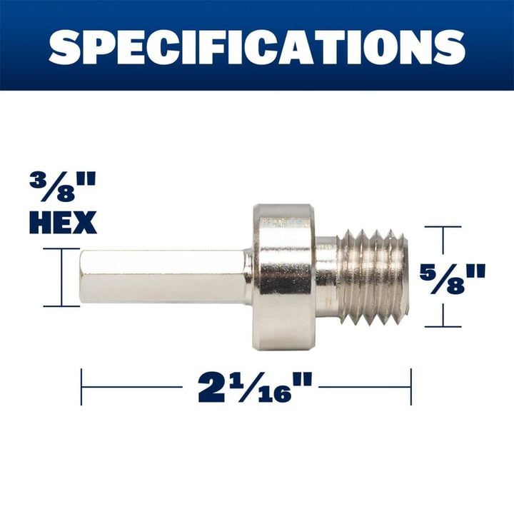 Marshalltown 3/8 Inch Hex Drill Adapter, large image number 7