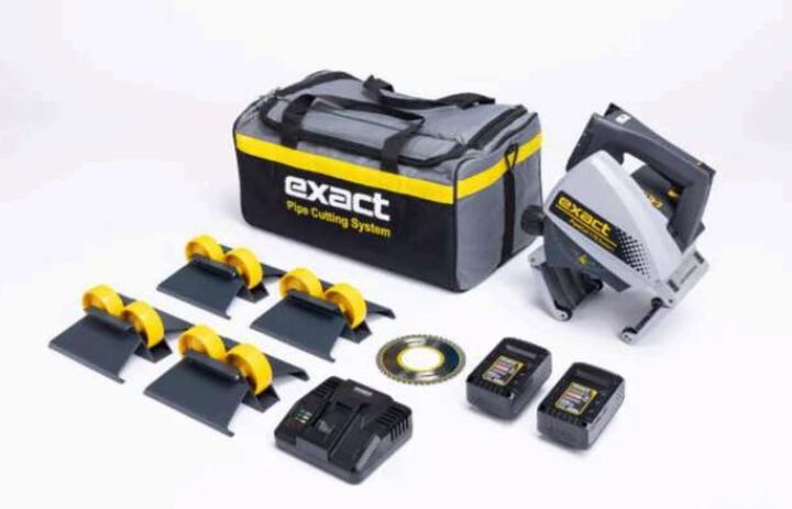 Exact Tools PipeCut 170 18V 5Ah Battery Powered Pipe Saw Kit