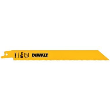 DEWALT 8-in 18TPI Recip Saw Blade - 5 pack, large image number 0
