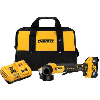 DEWALT 20V MAX POWER DETECT XR Brushless 4-1/2-5In Small Angle Grinder Kit