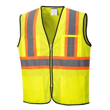 Portwest Yellow Frisco Contrast Hi-Vis Vest - XXL
