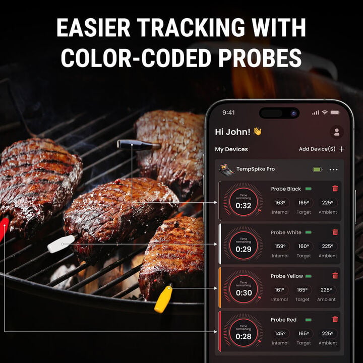 TempPro TempSpike Pro Smart WiFi Grill Thermometer Set, large image number 4