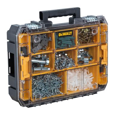 DEWALT Small Parts Storage Organizer 2 Compartments - Clear Lid for sale  online
