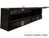 Buyers Products Company 21x13x96 Inch Gloss Black Diamond Tread Aluminum Pick-Up Truck Contractor With Lower Door, small image number 4