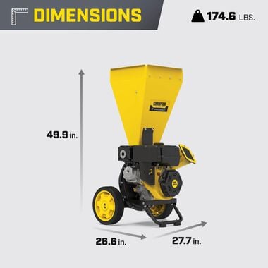 Champion Power Equipment 3in Portable Chipper-Shredder with Collection Bag, large image number 4